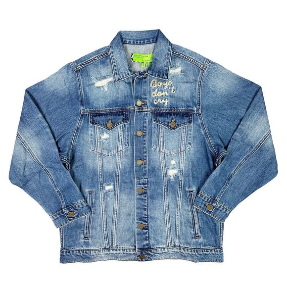 Sandrine Rose x Free People Boys Don’t Cry Denim Jacket - Size Small - Picture 2 of 6